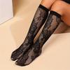 3 Pair Sexy Fishnet Stockings Hollow Out Woman Socks Transparent Knee High Socks Gothic Lolita Japanese Mid-Tube Female Socks