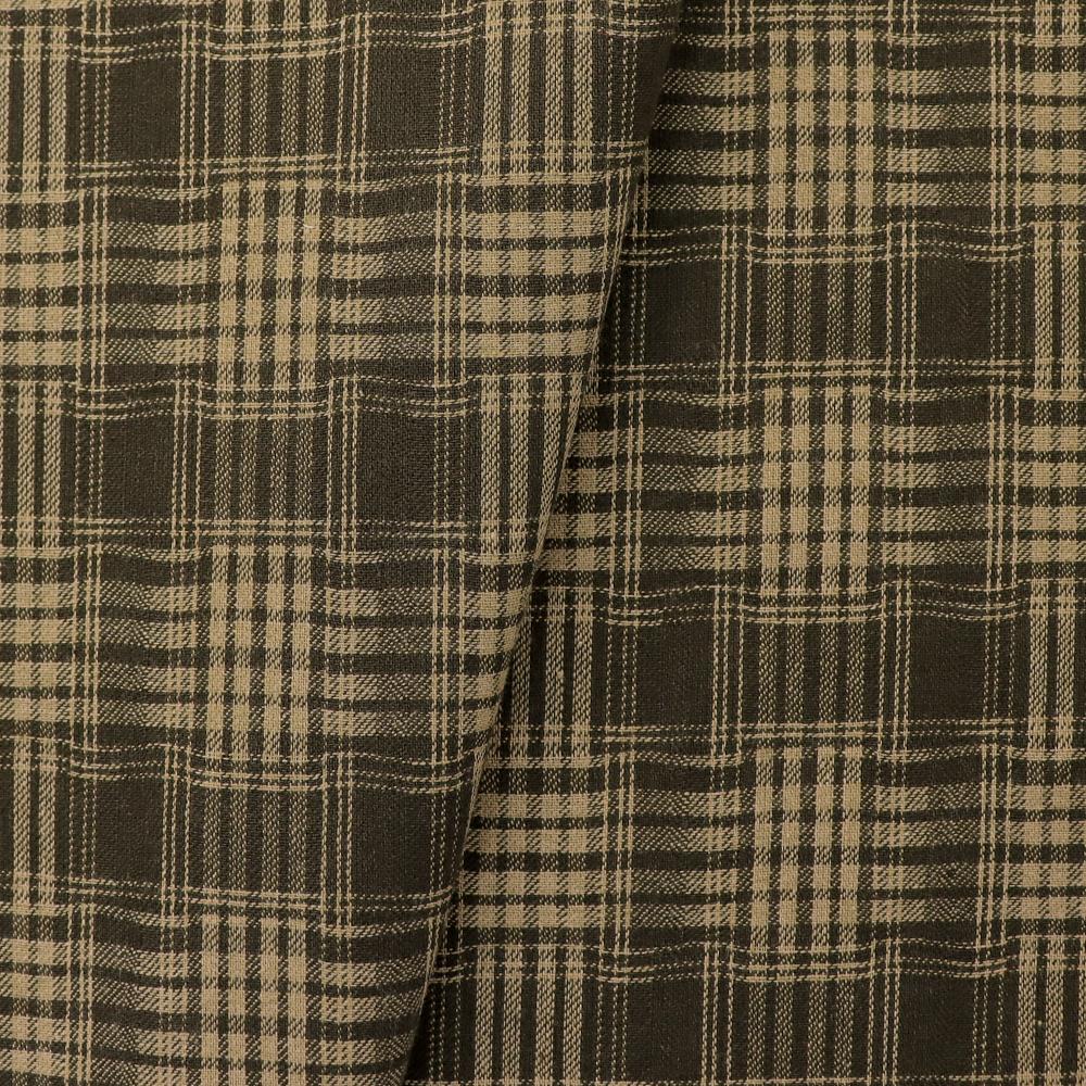 Classical Casual s Herringbone Check Fabric 85% Cotton 15% Polyester Yarn Dyed Fabric Gingham Fabric for Throw Pillow