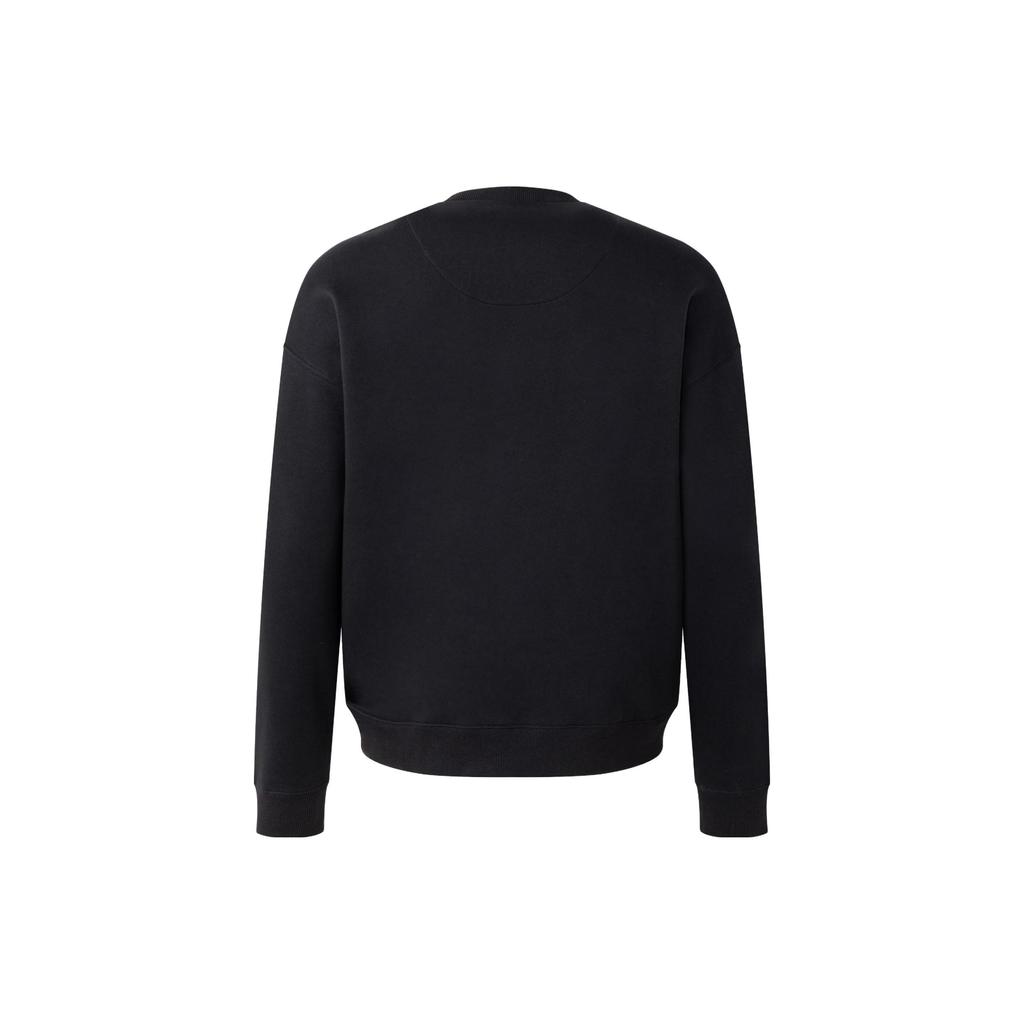 Adidas Messi Crew Sweatshirt With Letter Print Men Sweatshirts Black JC6120