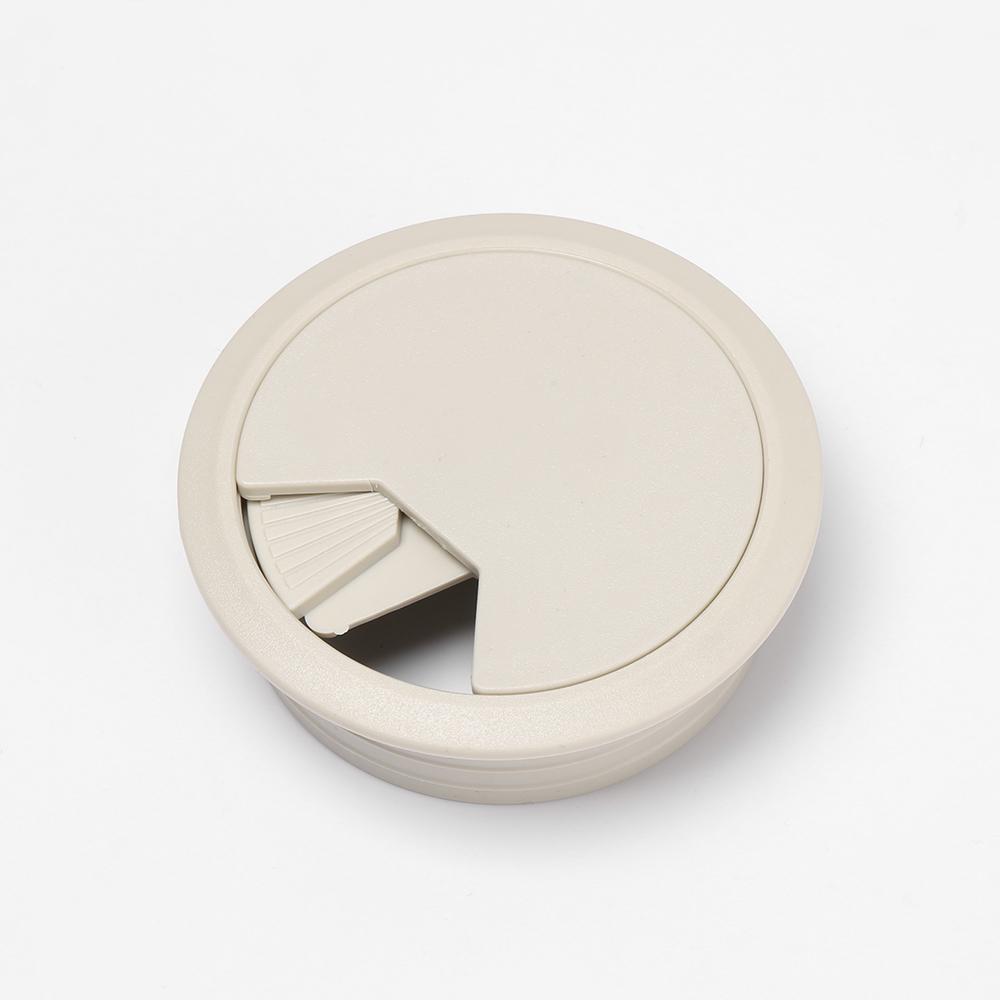 60/80mm Desk Table Plastic Cable Hole Cover PC Computer Desk Round Wire Tidy Grommet Cable Organizer