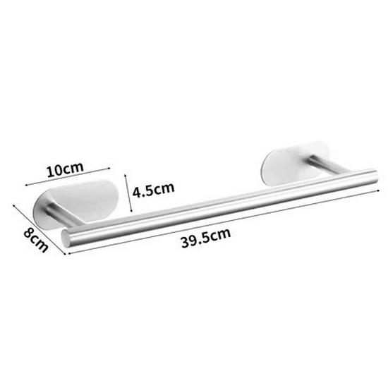 American Style Punch-Free Bathroom Set: Towel Bar, Tissue Holder, Towel Ring, Hooks, Washcloth Rack, Tissue Box.