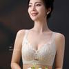 Large-sized Lingerie Women's Full-cup Ultra-thin Gathering Bra Breast Retraction and Anti-sagging Bra Push Up Bra