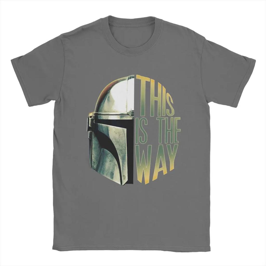 Men's T-Shirt This Is The Way Vintage Pure Cotton Tees Short Sleeve T Shirt Crewneck Tops Party