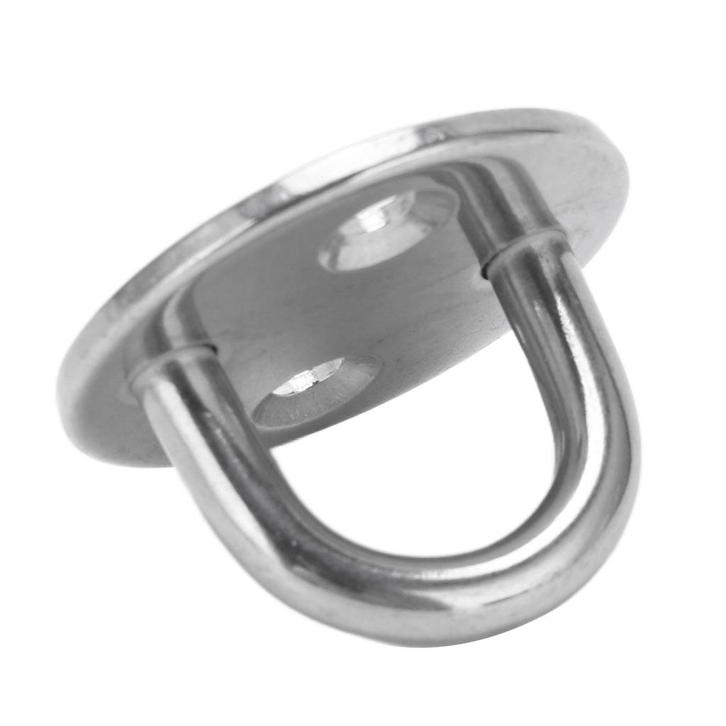 Pad Eye Plate U Hook Round Stainless Steel Heavy Duty Rustproof for Door Boat Hammock Home6MM