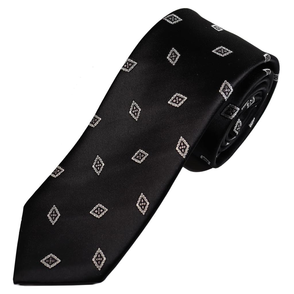 Michiko London Bonded Fabric with Lining for Made In KOSHINO Brand Komon Wrinkle-Resistant Volume, Japan, Necktie, Pattern, 100% Silk, Unisex, MKJ-044