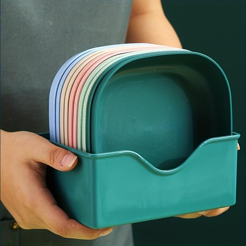 10 Plastic Plates Reusable Fruit Plates Washable Dessert Plates Multifunctional Snack Plates With Base