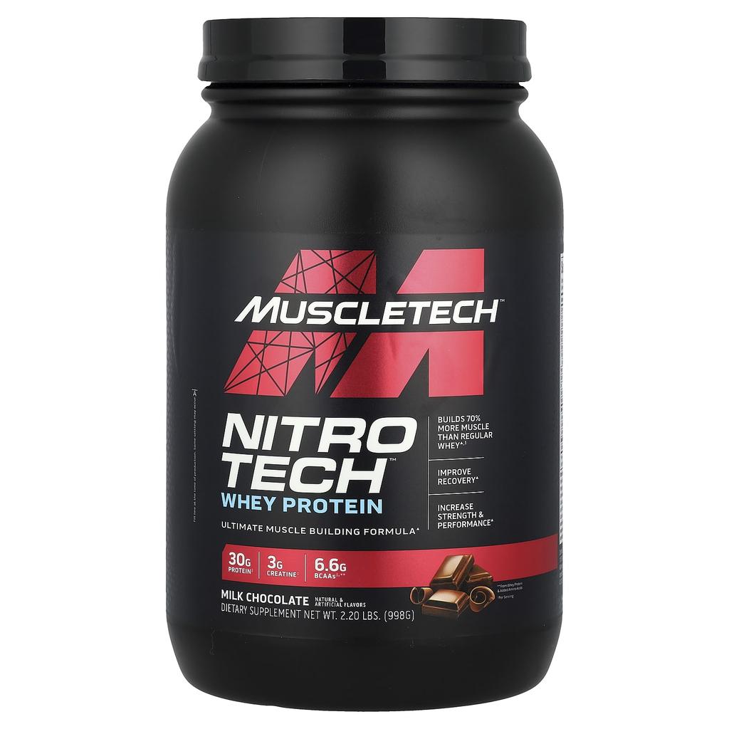 Nitro-Tech™ Whey Protein, Milk Chocolate Flavor, 998G (2.2Lb)