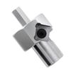 Workbenches Dog Hole Chamfer Reamer Tool Stainless Steel 20mm Dog Hole Shaping Trimmers Hex Shank for Electric Drill