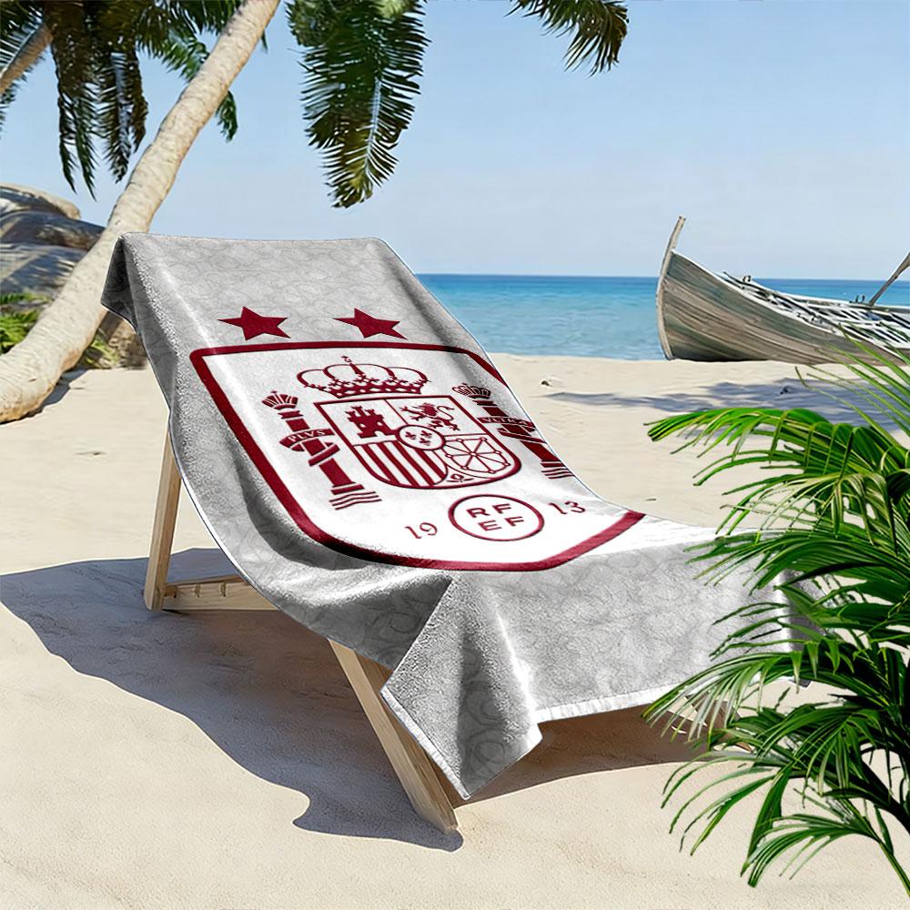 Spain Emblem Beach Towel Beach Towel Quick-drying for Travel Outdoor Sports Jogging Beach and Swimming