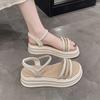 Fashion 2025 Luxury Summer Women's Sandals Platform Roman Style Sandal Casual Cheap Liquidation Trending Comfortable Ladies Shoes Sales