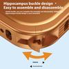 For iPhone 17 Pro Bumper Case Heat Dissipation Aluminium Alloy Phone Shell with Buckle/Camera Lid