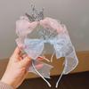 Koreanische Prinzessinnenkrone Mesh-Stirnband mit Schleife - Schonend für das Haar, stilvolles Design