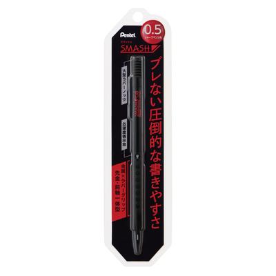 Pentel Smash Mechanical Pencil, 0.5mm, Black, XQ1005-1N