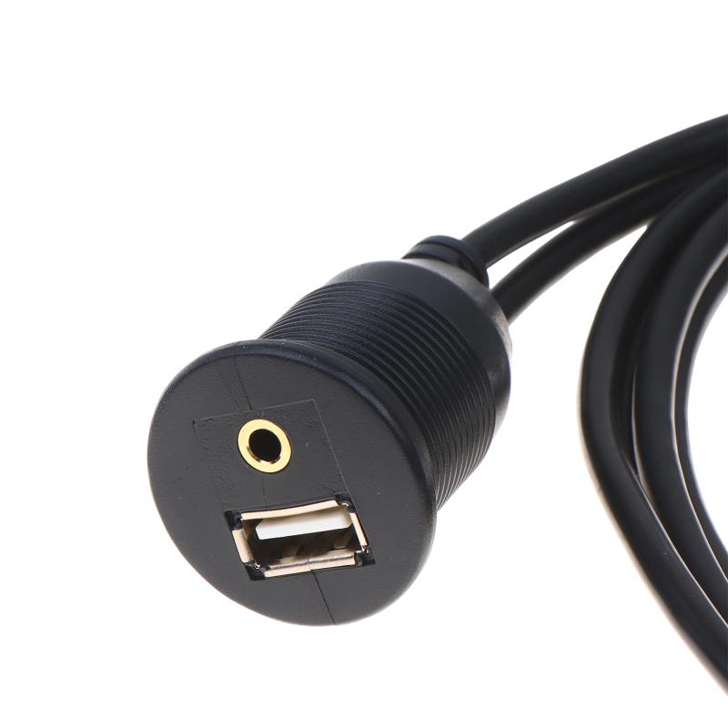 Flush Mount Panel Extension Cable Male to Female Waterproof Dashboard Cord for Boat Marine Outdoor Electrical Connection