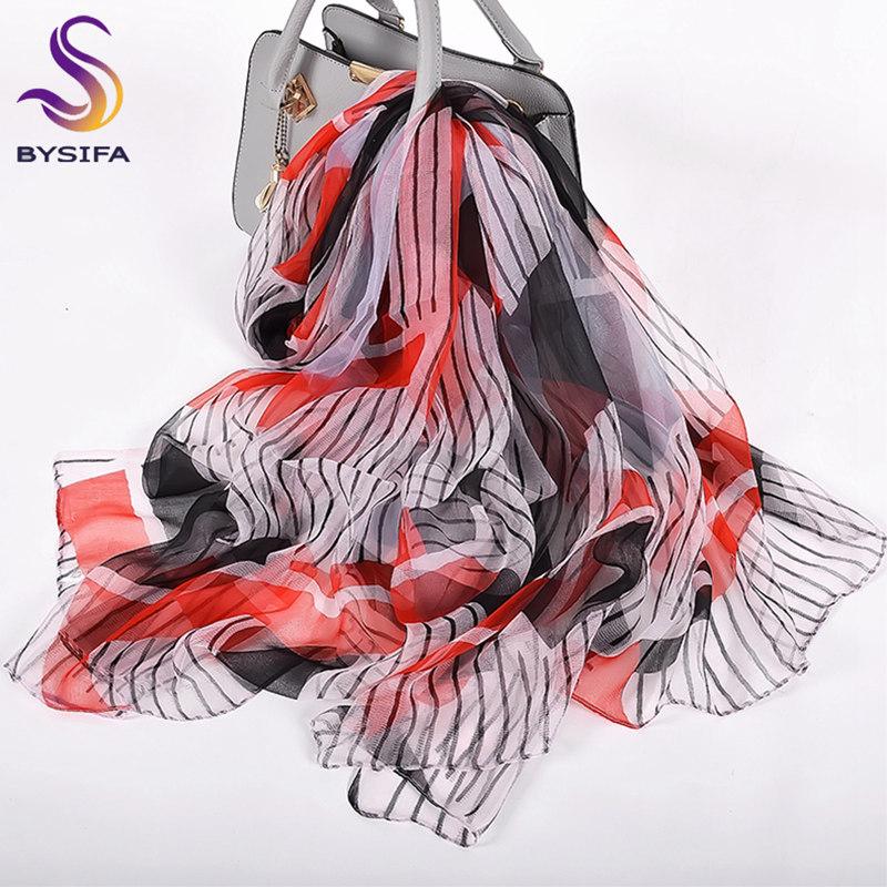 Fall Winter Blue Silk Scarf Shawl Printed Fashion Women Brand Long Scarves New Spring Chain Design Ladies Neck Scarf