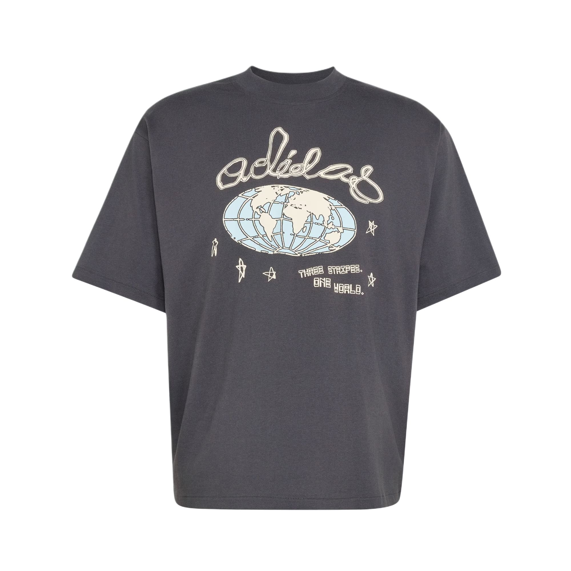 

Adidas Originals One World Loose Fit Cotton Sports Short Sleeve T-Shirt Men Tops KU9206 M
