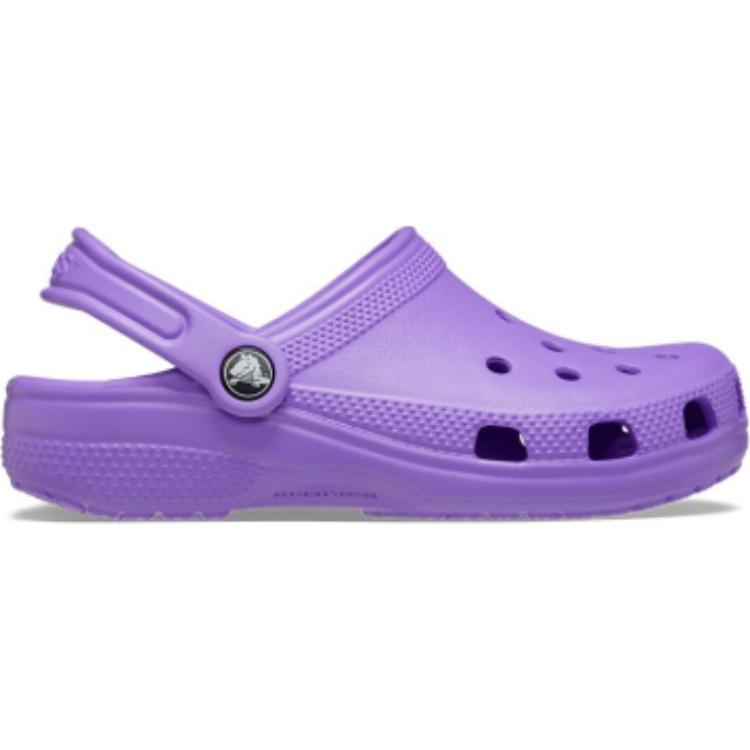 Crocs Classic Clog K Galaxy Comfortable Versatile Non-Slip Durable Low-Top Kids Sandals Kids sandals Purple 206991-5AJ