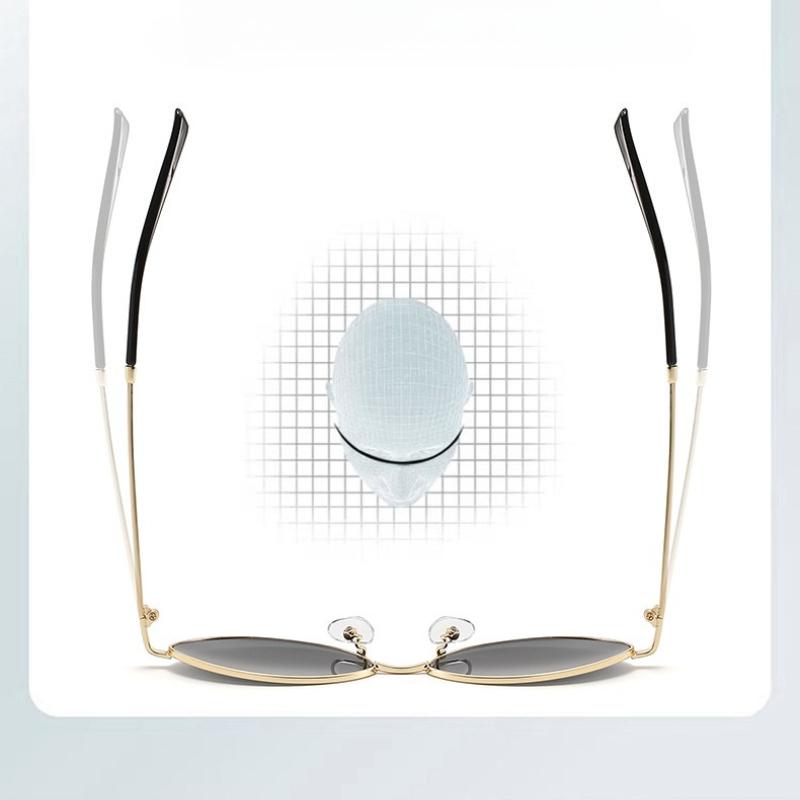 Metal Small Frame Oval Sunglasses Women High-end 2026 New Fashionable and Versatile UV Resistant Luxury Glasses Gentleman