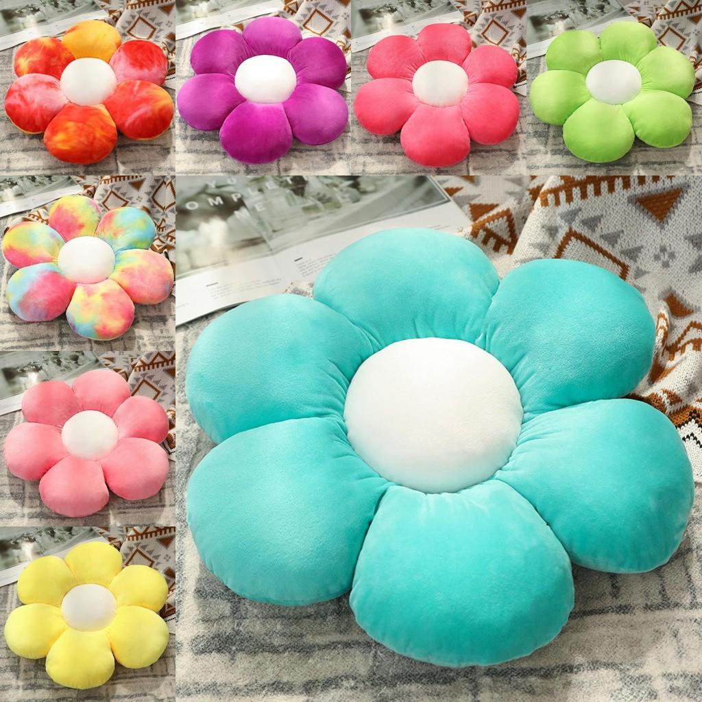 Colorful Mixed Flower Cushion Plush Toy Cushion Girl Office Comfortable Gift Mat
