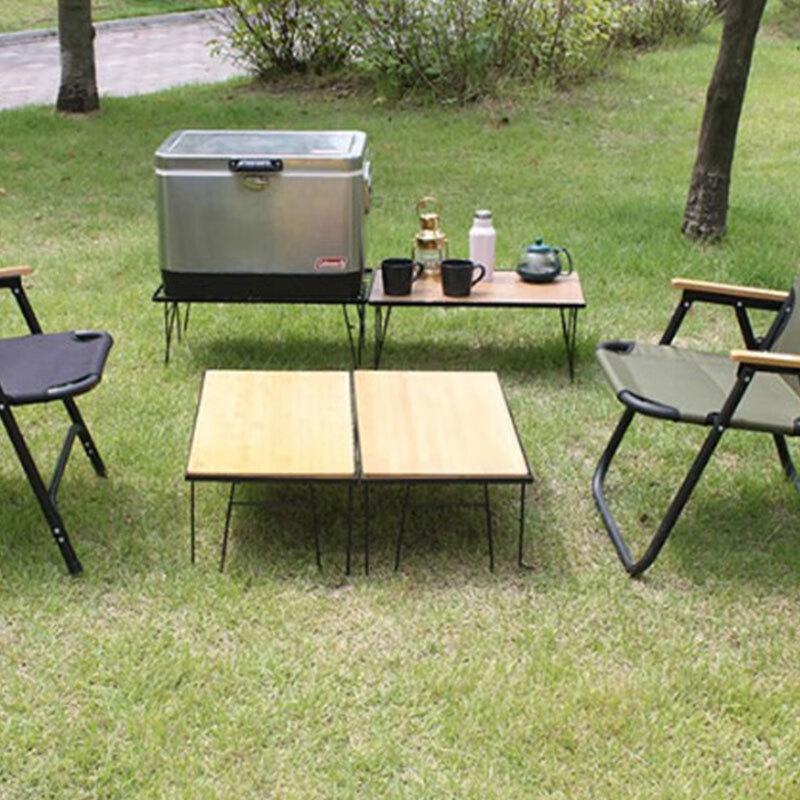 Camping Mesh Table with Storage Rack