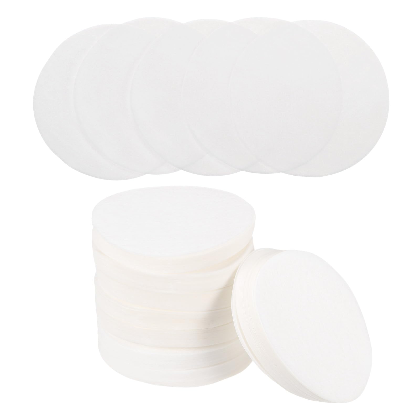 

uxcell 400pcs 2.3 Round Coffee Filters, Disposable Paper Percolator Coffee Filters, Natural Unbleached Wood Fiber, Pour-Over Coffee Filters for Drip