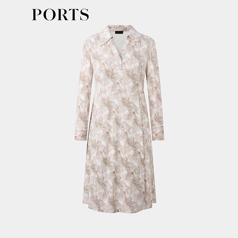 PORTS Women's Silk Blend Printed Dress