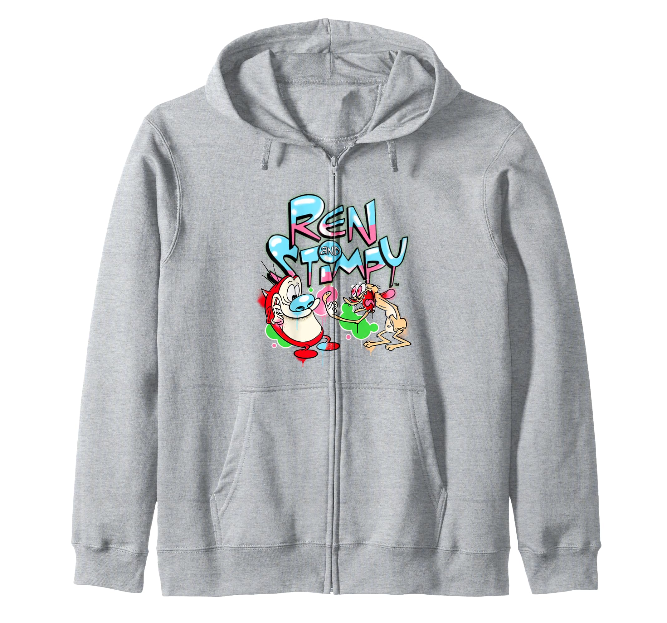 

Ren and Stimpy Graffiti Airbrush Duo Zip Hoodie
