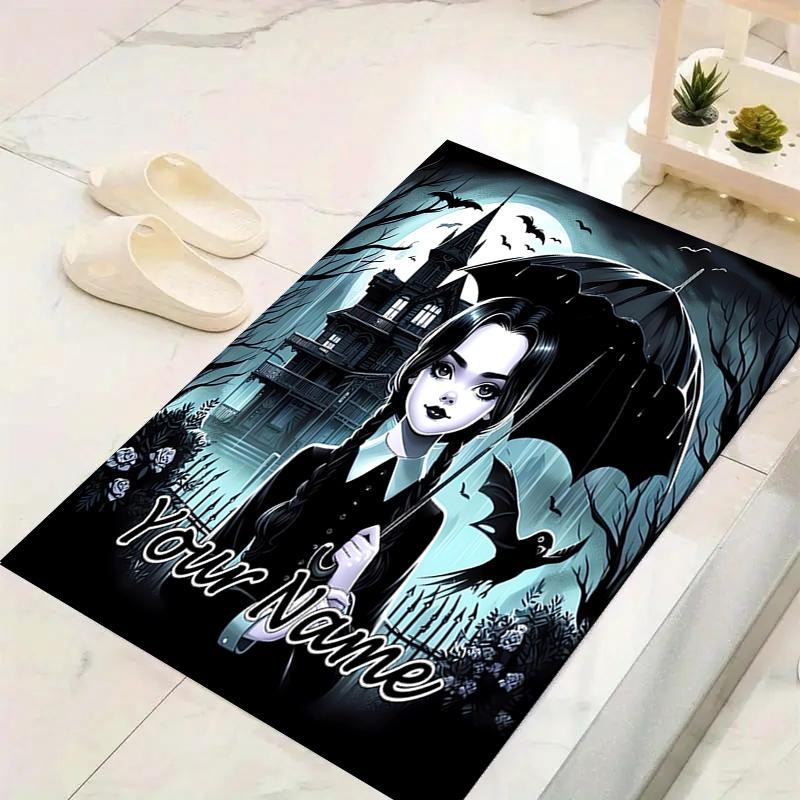 Custom 1Pc Moonlit Gothic Portrait Rug Office Carpet Indoor Outdoor Entrance Doormat Nonslip Soft And Comfortable Living Room D2915376