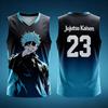 Jujutsu Kaisen Gojo Satoru 23 Basketball Jersey Men Women Sleeveless Tank Top 3D Print Anime Sports Uniform Streetwear Vest Tees