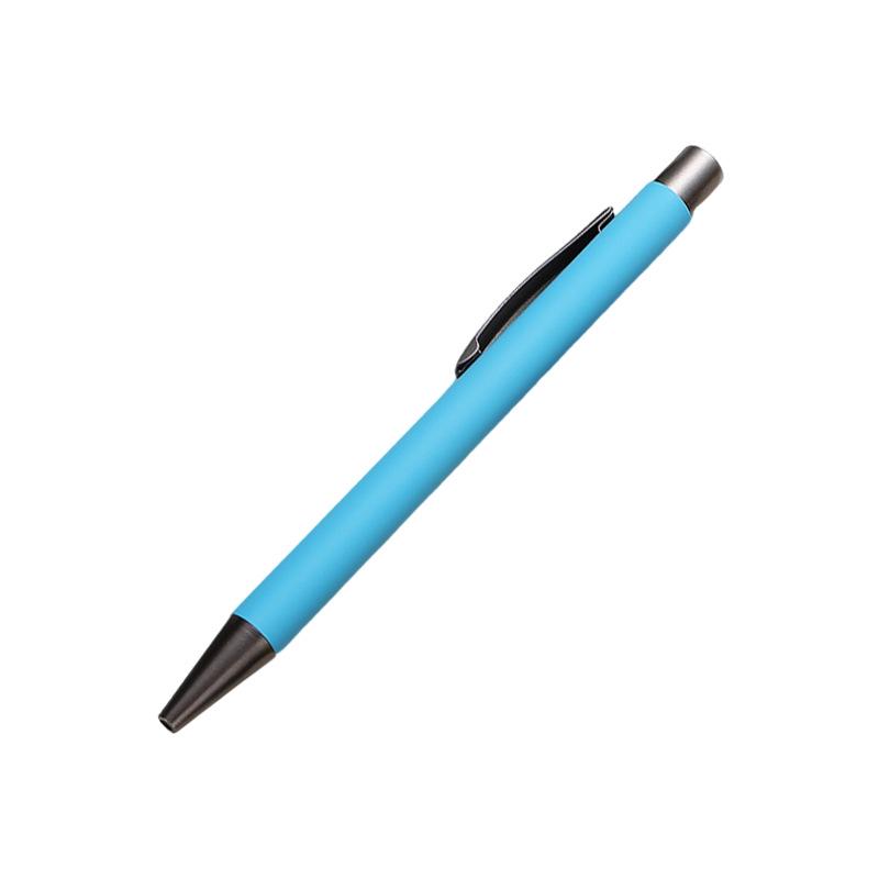 High-Value Colored Quick-Dry Ballpoint Pen with No-Skip Ink - Custom Logo Printing Available for Students.