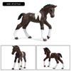 Oenux Farm Animals Steed Foal Clydesdale Arabian Horse Model Action Figures Equestrian PVC Collection Education Kid Toy Gift