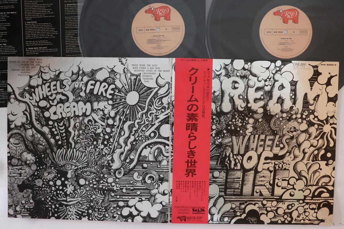 

LP Record CREAM - Wheels Of Fire MW90634 RSO 1975 Japan Obi Rock Used