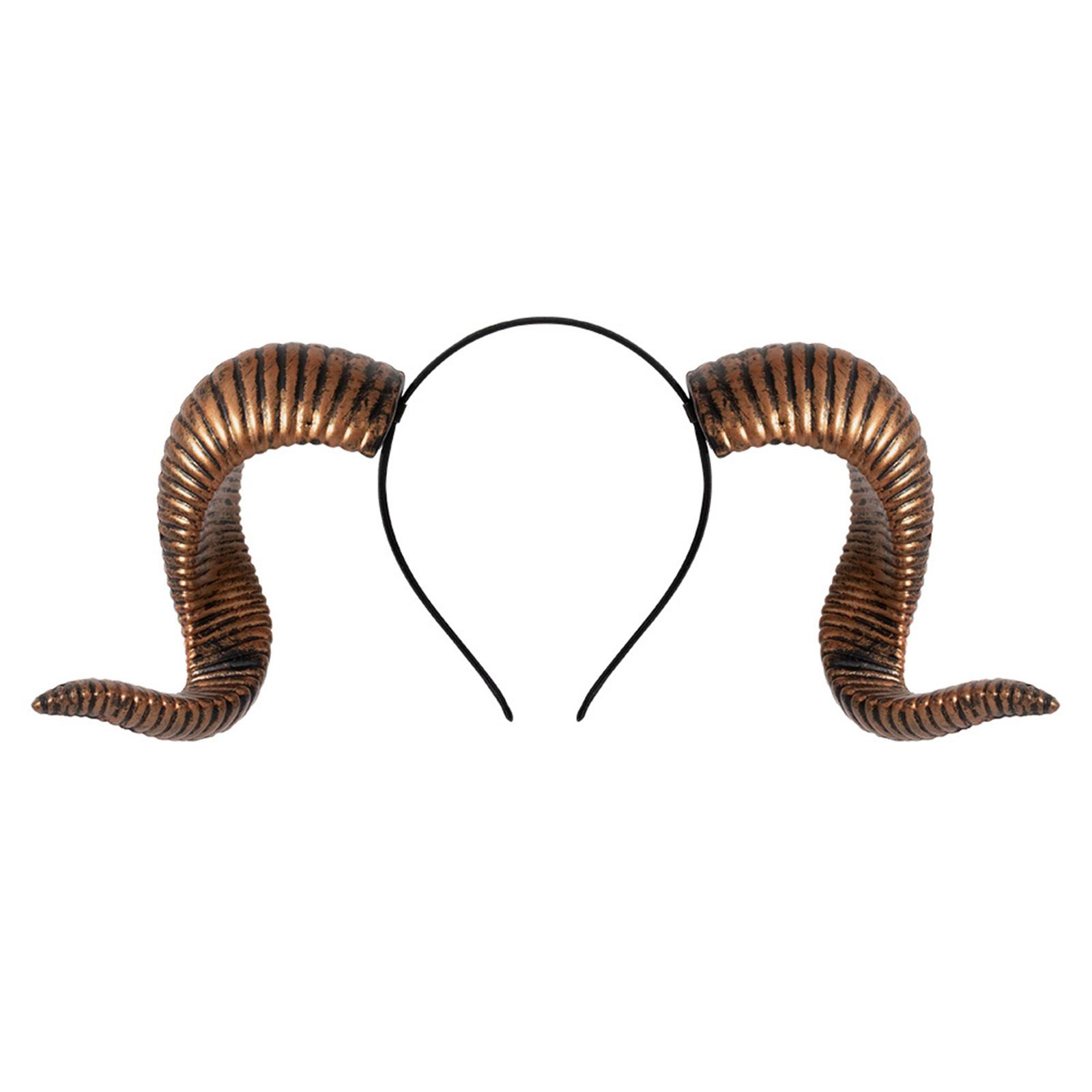 

Съемный ободок с козлиными рогами для костюма на Хэллоуин, косплей-мероприятия, панк-тематической вечеринки, нарядный головной убор для взрослых C1