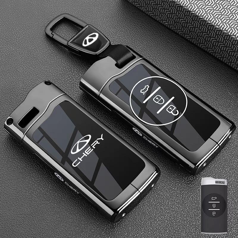 New Car Zinc Alloy TPU Key Case Cover Holder For Chery Jaecoo Tigo 7 8 Pro Max Omoda C5 Tigo7 8 PlusJ6 J7plus J8 Interior Shell