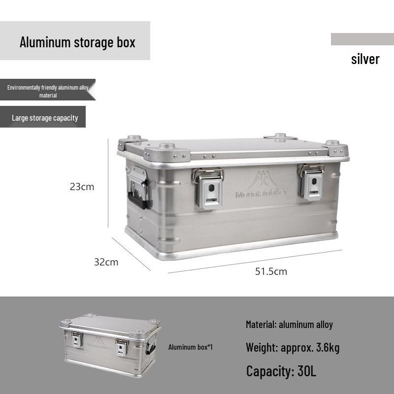 Large Multi-functional Aluminum Storage Box for Outdoor Camping & Vehicle Use
