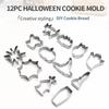3D Cute Shaped Biscuits Stencils Non BPA 3D Mini Fondant-Cookie Template Home Kitchen Tools