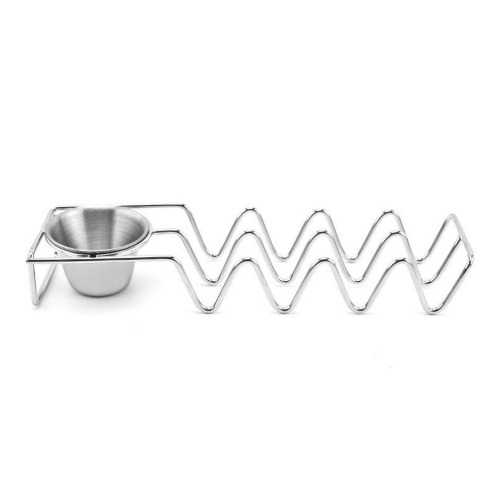 Stackable Taco Holder Stand Wave Shaped Tray Plate Portable Taco Shell Stand  Oven