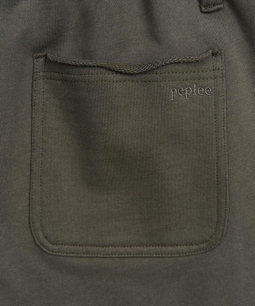 Pepeulli Cut Off Bermuda Sweat Pants (Khaki Grey)