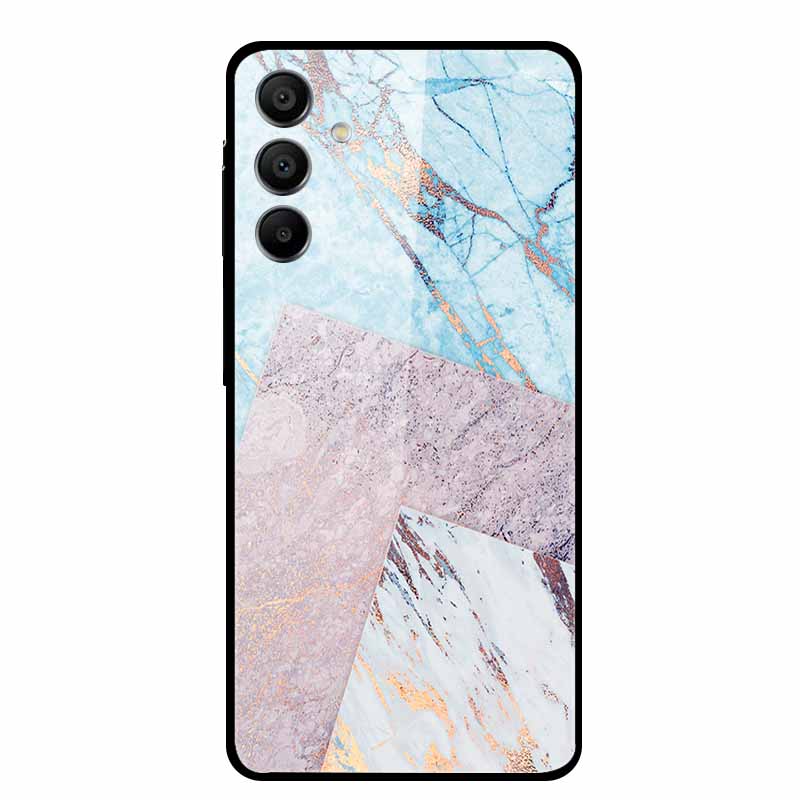 For Samsung Galaxy A16 5G Tempered Glass Case Back Cover Hard Phone Cases for SamsungA16 6.7" Fundas Fashion Protector New Coque