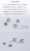 [waco blossom] Necklace and Earrings Pearl Set S 40cm Formal Wear for Women, Weddings, Funerals, and Other Occasions, Shell Pearl, Made in Japan,