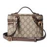 Gucci Ophidia Canvas With Leather Shoulder Bag, Crossbody Bag, Handbag Extra Mini Women's Beige & Dark Brown 816357-96IWG-8745