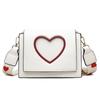 Women Sweet Cute Crossbody Bags Heart Hollow Out Shoulder Bag Students All-match Flap Wide Straps Summer Handbags  Purse