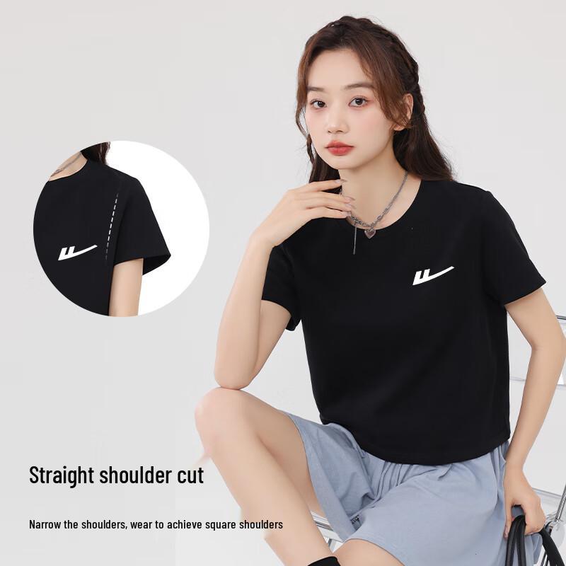 Warrior Women's Pure Cotton Short-Sleeve Crop Top