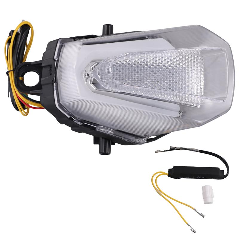 

For Suzuki GSXR1000R For Suzuki GSXR1000 2017-2025 Rear Brake Turn Signal Integrated Tail Light Motorcycle Taillight прозорий