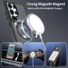 For Samsung S25edge Frosted Semi Transparent Stand Phone Case 2-in-1 Magnetic 24Ultra Phone Case