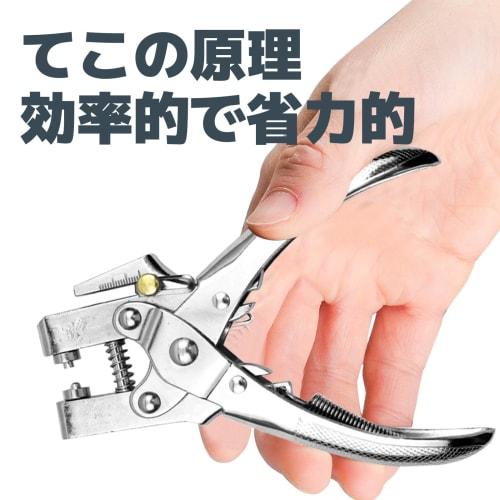 Dazzlestar 400-Piece Carbon Steel Eyelet Punch, Hole Punch, Punch Pliers, Eyelet Pliers, Hole Punching Tool for Leathercraft, Rivet Setting, DIY Craft