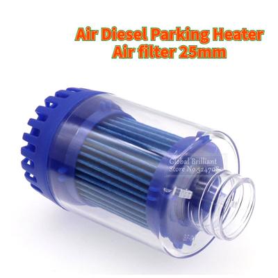 25mm Luft Diesel Standheizung Ansaugfilter Schalldämpfer ABS Passend für Auto LKW VAN Camper Blau