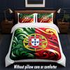 Portugal Design Bed Bedding Set 1 Duvet Cover + 2 Pillowcases Soft Breathable Household Bed Linens