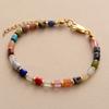 Bohemian 7-color French Natural Stone Handmade Beaded Women's Bracelet Mixed and Matched Bracelet Jewelry