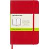 Notebook - 9x14cm - Red - 192 Blank Pages - Soft Cover - Moleskine